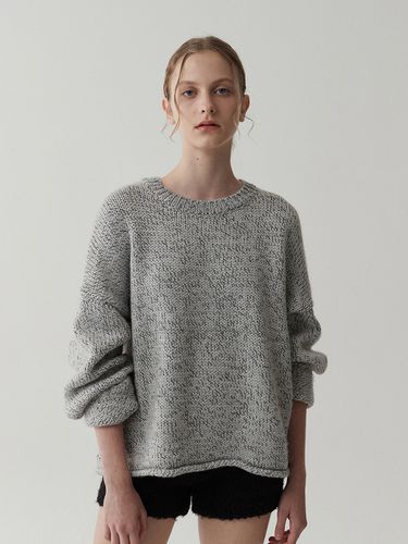 Mix Wool Alpaca Pullover-Gray - ODER - Modalova