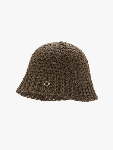 Paper Knit Bucket Hat_Brown - ODER - Modalova