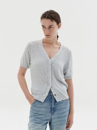 Slabsnap Half Cardigan-Gray - ODER - Modalova