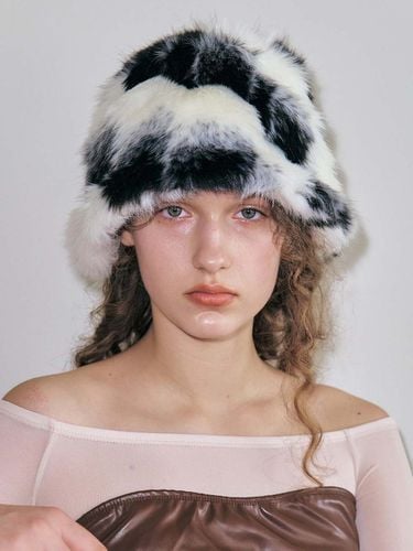 Fur Meatel Hat_Black Tabby - poesiedame - Modalova