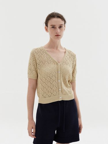 Punching Scotch Cardigan-Olive - ODER - Modalova