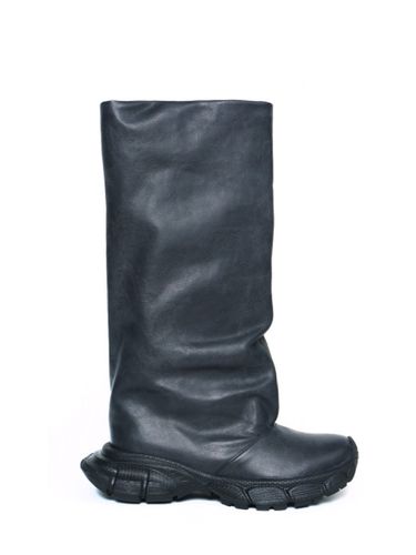 Grunge Leather Tall Boots_Black - THREE TO EIGHTY - Modalova