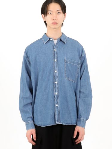 Classic The Rolling Denim Shirt_Dark Blue - FANACULT - Modalova