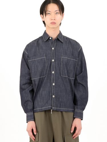 Laundry To Pocket Denim Shirt_Blue - FANACULT - Modalova