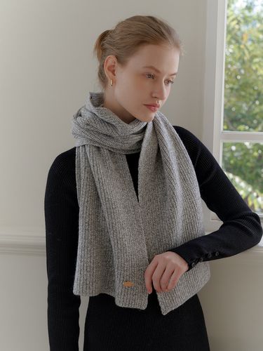 Mix Wool Knit Scarf_2 Colors - YUPPE - Modalova