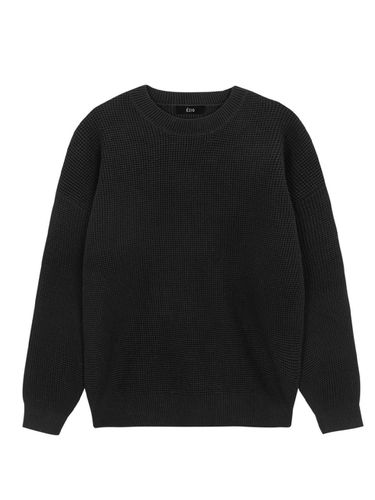 Cashlike Waffle-Knit Sweater _ - EZIO - Modalova