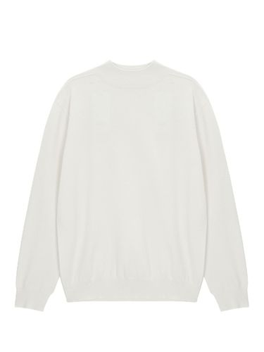 Cashmere-Blend Mock Neck Sweater - EZIO - Modalova