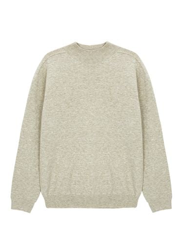 Cashmere-Blend Mock Neck Sweater _ - EZIO - Modalova