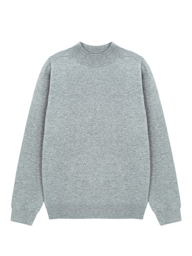 Cashmere-Blend Mock Neck Sweater _ - EZIO - Modalova