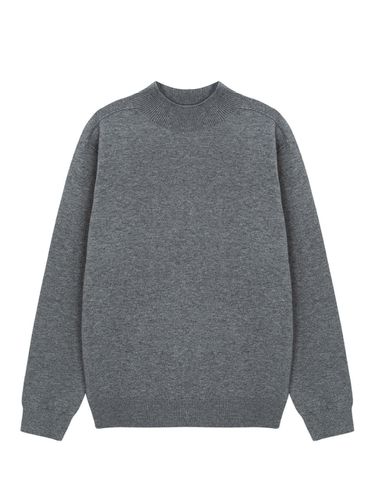 Cashmere-Blend Mock Neck Sweater _ - EZIO - Modalova