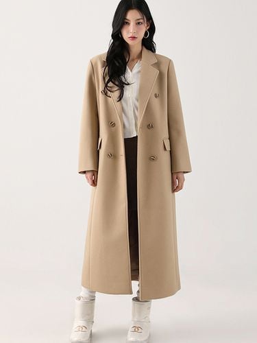 Anna Double Long Coat (Light Beige) - AVANDRESS - Modalova