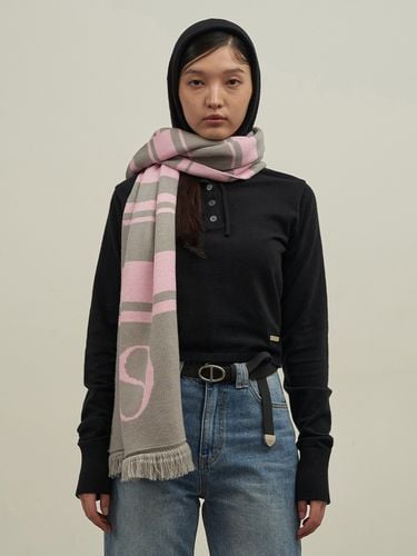 Stripe Scarf_Pink Grey - ILLIGO - Modalova