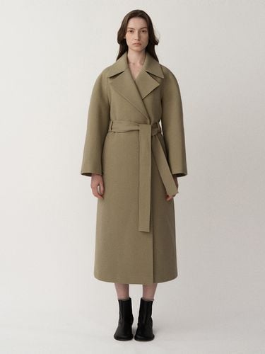 Harri Raglan Coat - Khaki - KINDERSALMON - Modalova