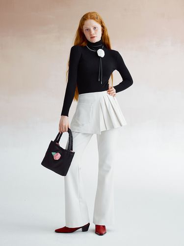 Half Pleated Skirt Pants - DEW E DEW E - Modalova