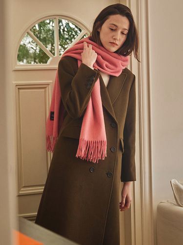 Merino Wool Shawl Scarf_Pink - TAV - Modalova