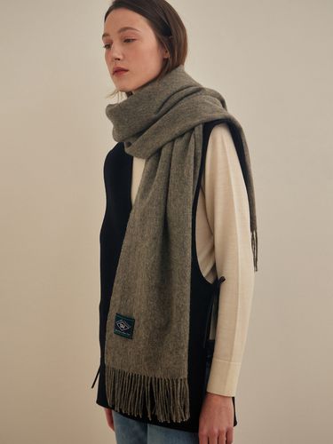 Merino Wool Shawl Scarf_Grey - TAV - Modalova