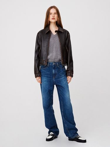 Classic Straight Denim Pants_Dark Wash - MOONSUN - Modalova