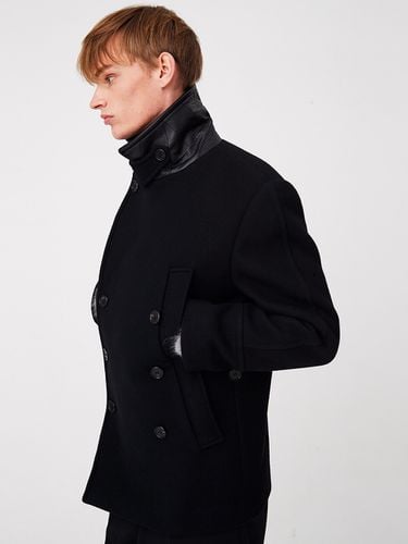 Two-Way Double Pocket Pea Coat_Black - MOONSUN - Modalova