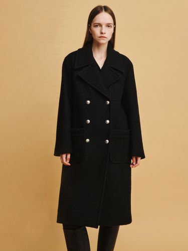 Fancy Tailored Double Coat_Black - AVA MOLLI - Modalova