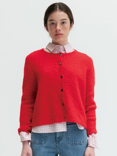 Via Cloud Knit Cardigan - Red - VIA PLAIN - Modalova