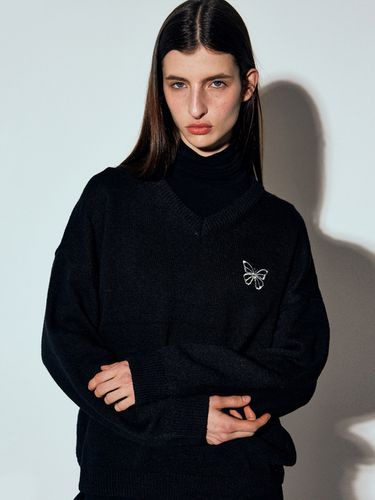 Signature Pullover Knit_Black - NICK&NICOLE - Modalova