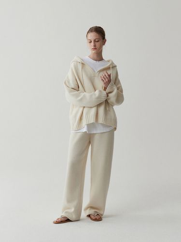 Wool Wide Pants-Cream - ODER - Modalova