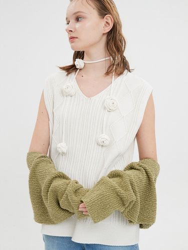 Unisex Solar Dia Ribbed Knit Vest - MOONSUN - Modalova