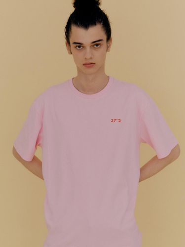 Graphic Letter T Shirt For Men_Pink - MOONSUN - Modalova