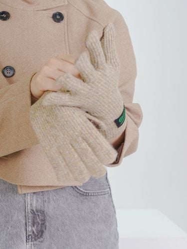 Lip Finger Long Stitch Gloves_3 Colors - meminn - Modalova