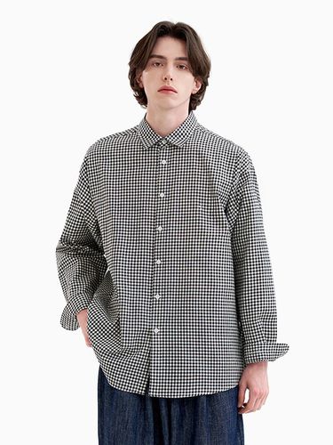 Gingham Checkered Shirt_Black - DIAMOND LAYLA - Modalova