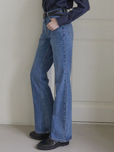 Semi-Bootcut Jeans_Blue - NONLOCAL - Modalova