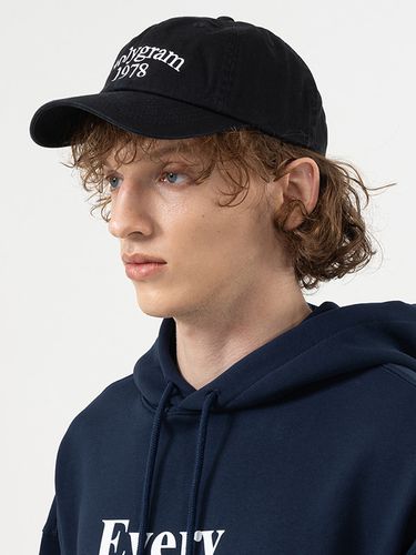 Washed Baseball Cap - Black - POLYGRAM - Modalova