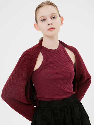 Eclipse Argyle Hole Knit Bolero () - MOONSUN - Modalova