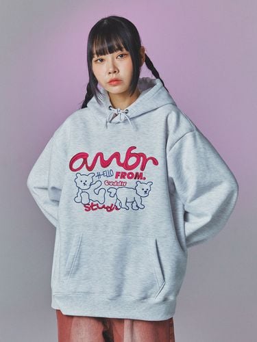 Oversized Hello Hoodie _ - AMBLER - Modalova