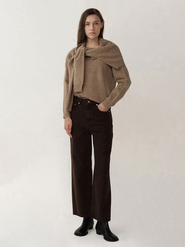 Ruth Trouser Denim - Taupe - KINDERSALMON - Modalova