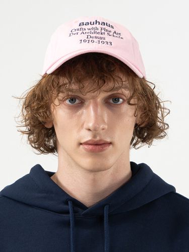 Bauhaus Washed Baseball Cap - Pink - POLYGRAM - Modalova