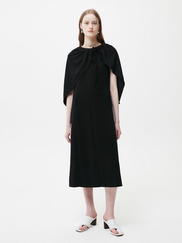 Multiway Cape Jersey Dress_Black - MOONSUN - Modalova