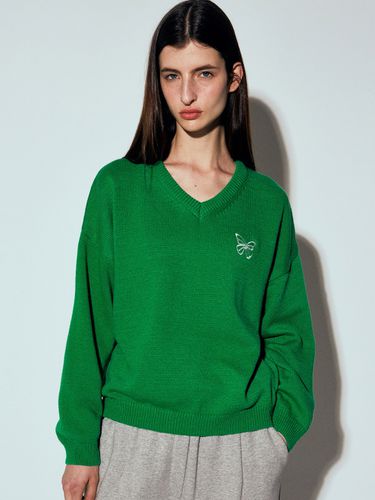 Signature Pullover Knit_Green - NICK&NICOLE - Modalova