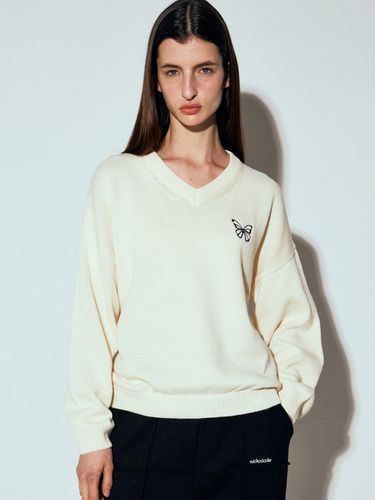 Signature Pullover Knit_Light Beige - NICK&NICOLE - Modalova