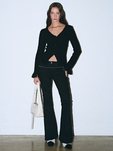 Cotton Flare Bootcut Pants_Black - NICK&NICOLE - Modalova