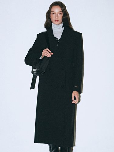 Handmade Double Wool Coat_Black - NICK&NICOLE - Modalova