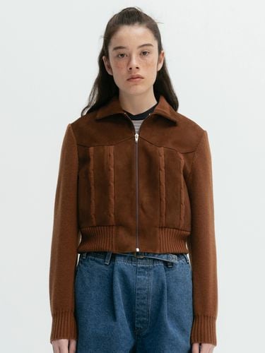 Via Suede Knit Blouson - VIA PLAIN - Modalova