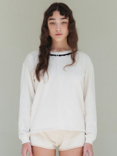 Via Lace Strap Sweatshirt - VIA PLAIN - Modalova