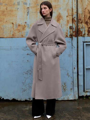 Handmade Balloon Sleeve Wool Wrap Coat OU1238 - ouie - Modalova