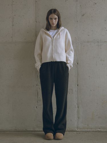 Brushed Ribbed Sweatpants - Black - Siyazu - Modalova