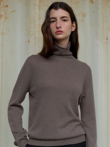 Basic 100% Wool Loose Fit Turtleneck Knit OU1209 - ouie - Modalova