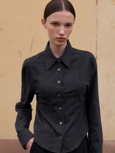 Vintage Mini Shirt Charcoal OU1228 - ouie - Modalova