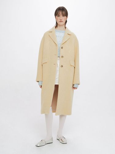 Boucle Long Coat, Yellow - RAIVE - Modalova