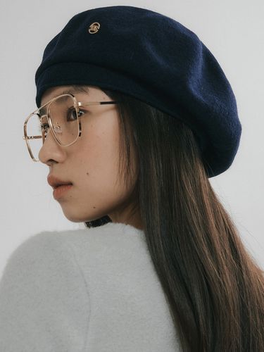 Fal Logo Charm Wool Beret (3Colors) - REORG - Modalova