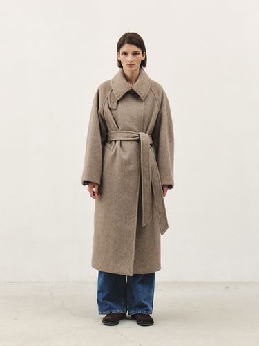 Rtw Wool Semi Double Coat_ L Brown - MOHAN - Modalova